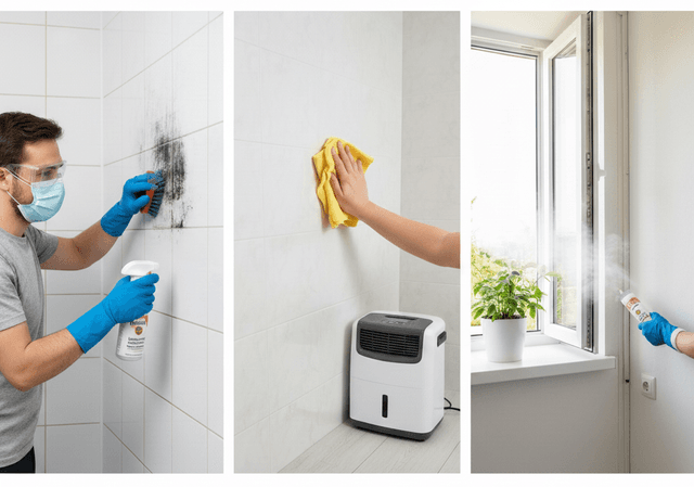 Mucegai pe perete în apartament